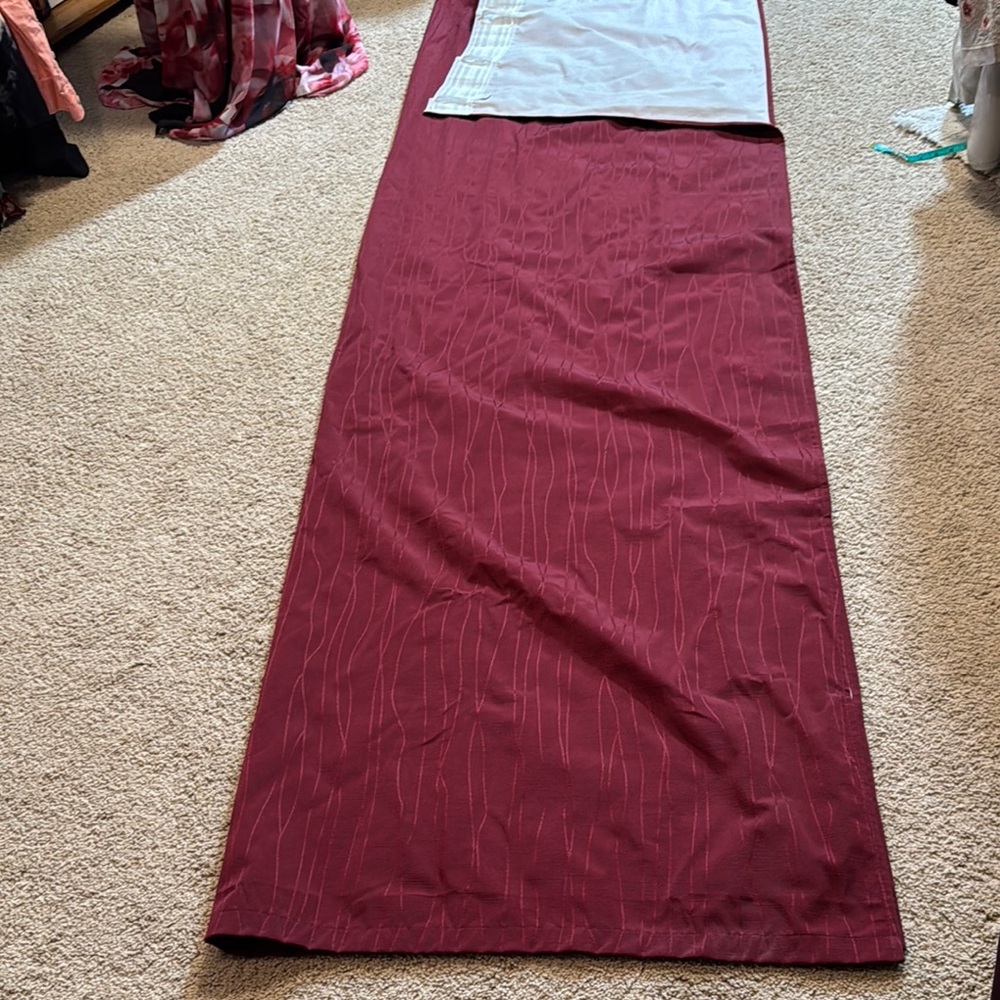burgundy blackout curtains